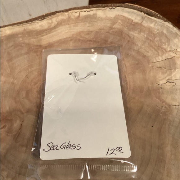 Sea Glass Dangle Earrings - Picture 3 of 4